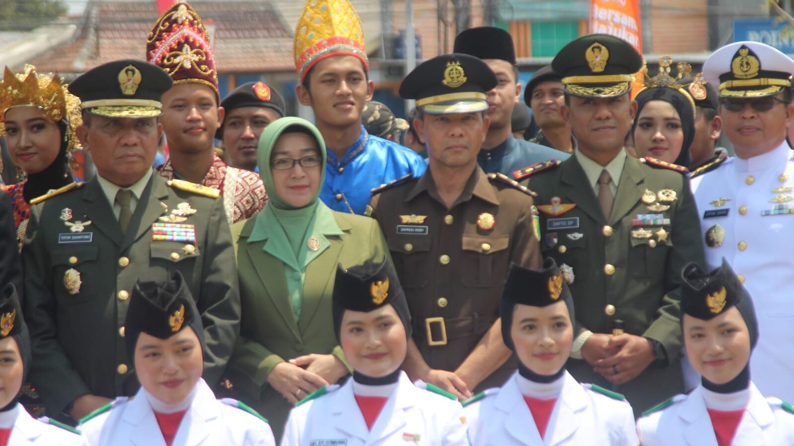 Dandim 0808/Blitar, Hadiri Upacara Peringatan Hari Sumpah Pemuda Ke 95 Tahun 2023 Di Alun Alun Pemkab Blitar