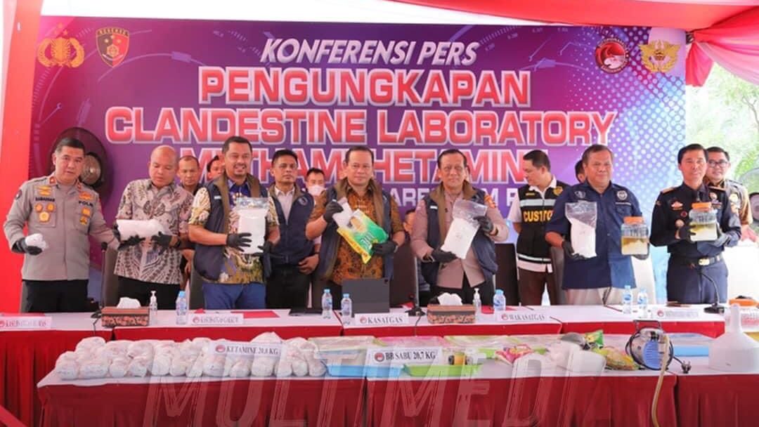 Bareskrim Polri Bersama Ditjen Bea dan Cukai Gelar Konferensi Pers Pengungkapan Kasus Perdagangan Narkoba di Wilayah Tangerang