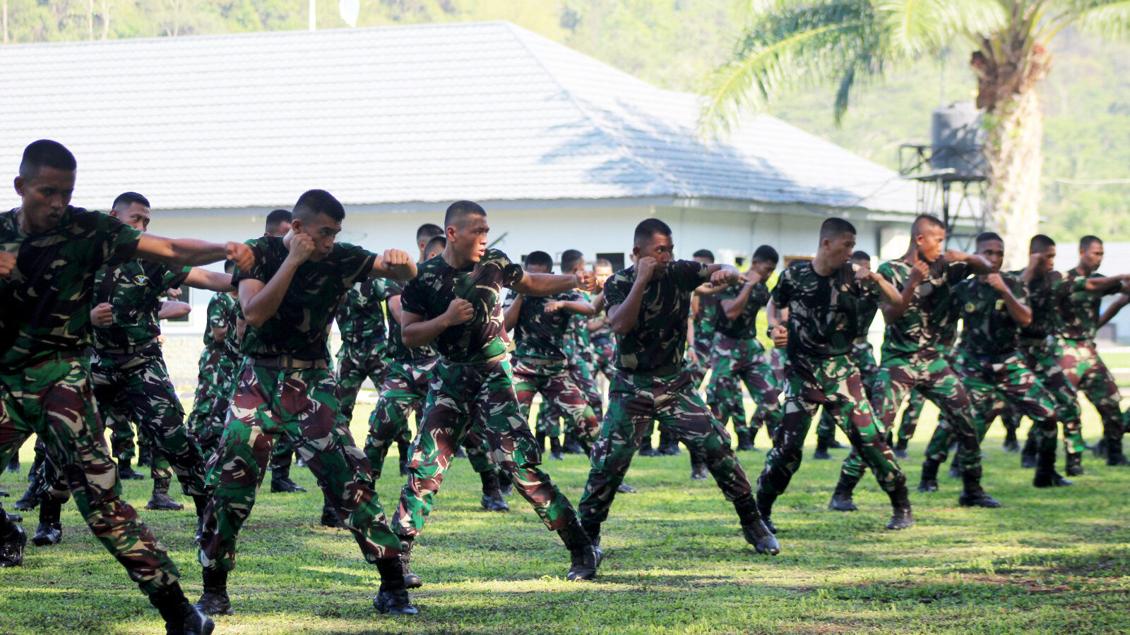 Prajurit Marinir Yonif 9 Batu Menyan Teluk Pandan, Pesawaran Pertandingkan Beladiri Chadrick