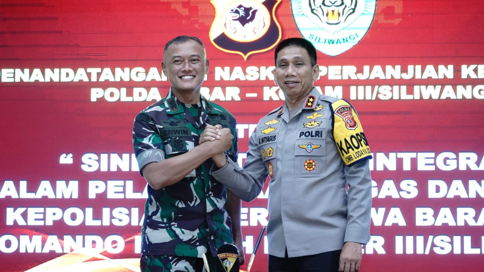 Kapolres Majalengka Hadiri Penandatanganan Kerja Sama Polda Jabar - Kodam lll/Siliwangi dan Rakor Operasi Lilin Lodaya – 2023