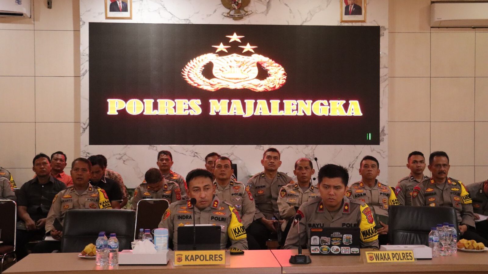 Polres Majalengka Mengikuti Vicon Anev Arahan Kapolda Jabar: Siap Amankan Natal dan Tahun Baru 2023