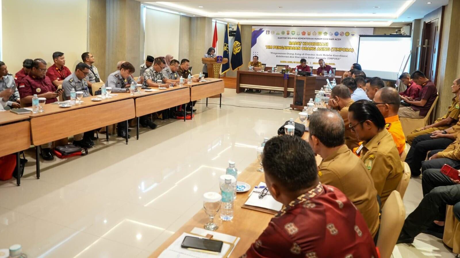 Perkuat Pengawasan Orang Asing, Kantor Wilayah Kemenkumham Aceh Gelar Rapat TIMPORA