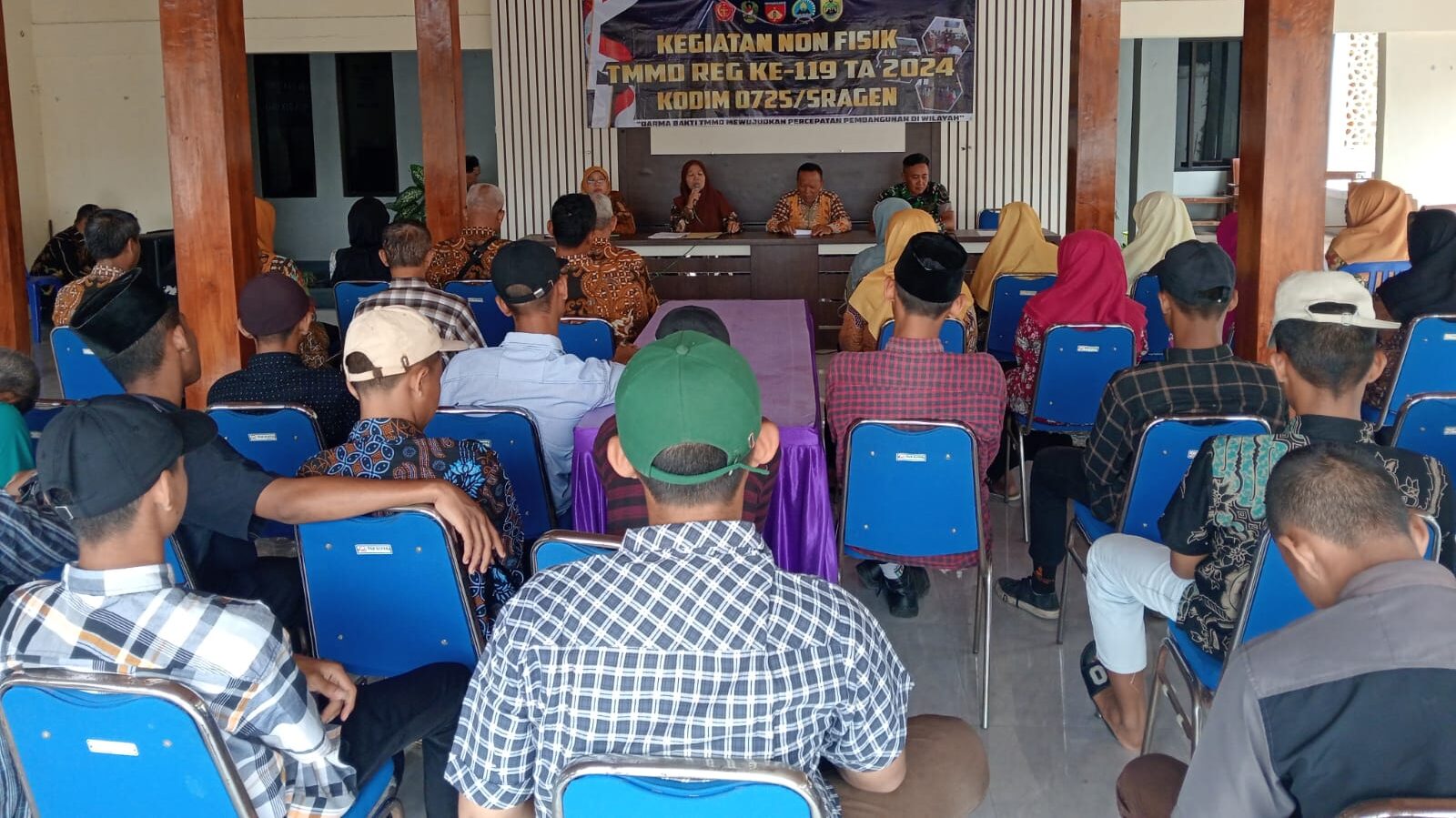 Giat Non Fisik TMMD KE 119 KODIM 0725/SRAGEN laksanakan Sosialisasi Pertanian Dan Peternakan Di Desa Karangwaru