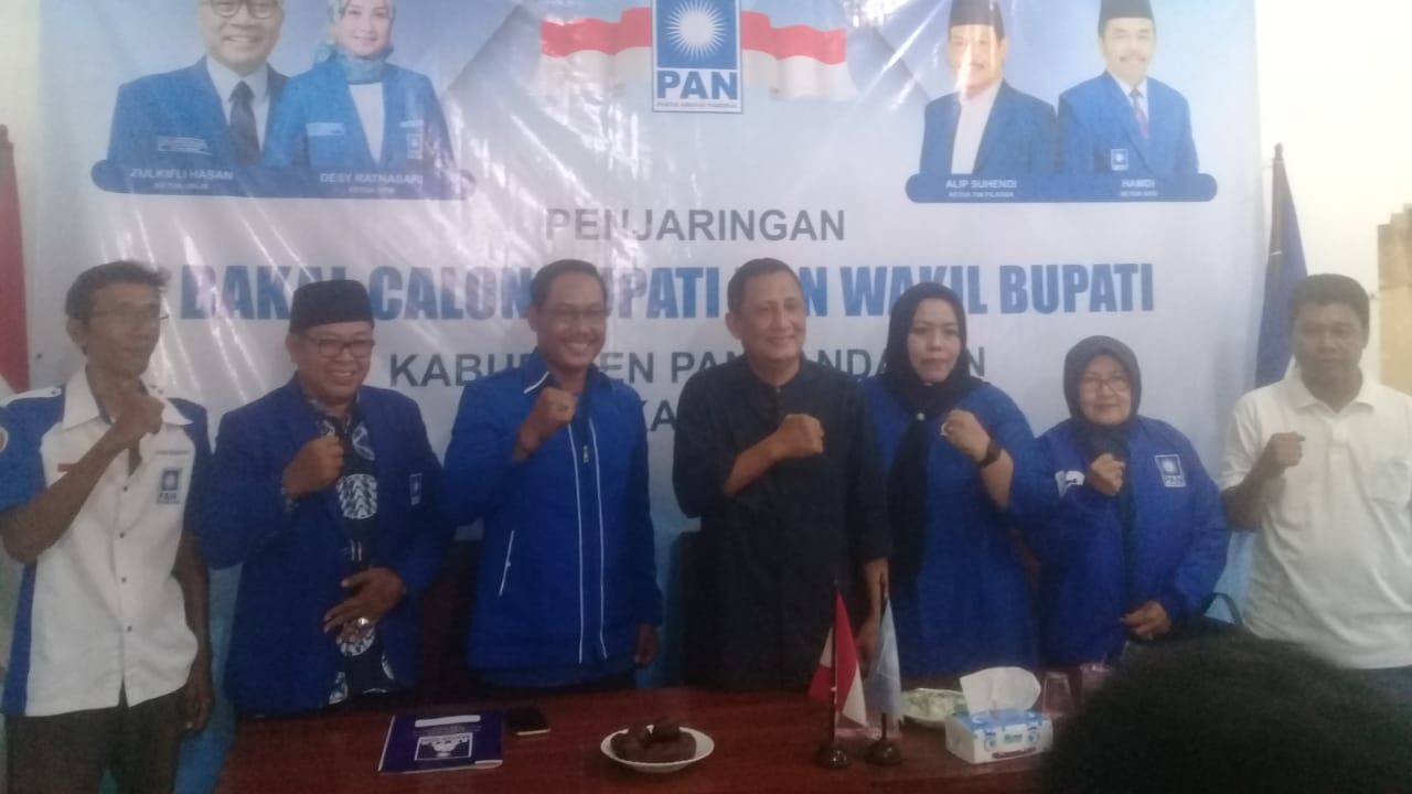 Partai Amanat Nasional ( PAN ) Terima Berkas Pendaftaran Calon Bupati Pangandaran H.Ujang Endin Indrawan