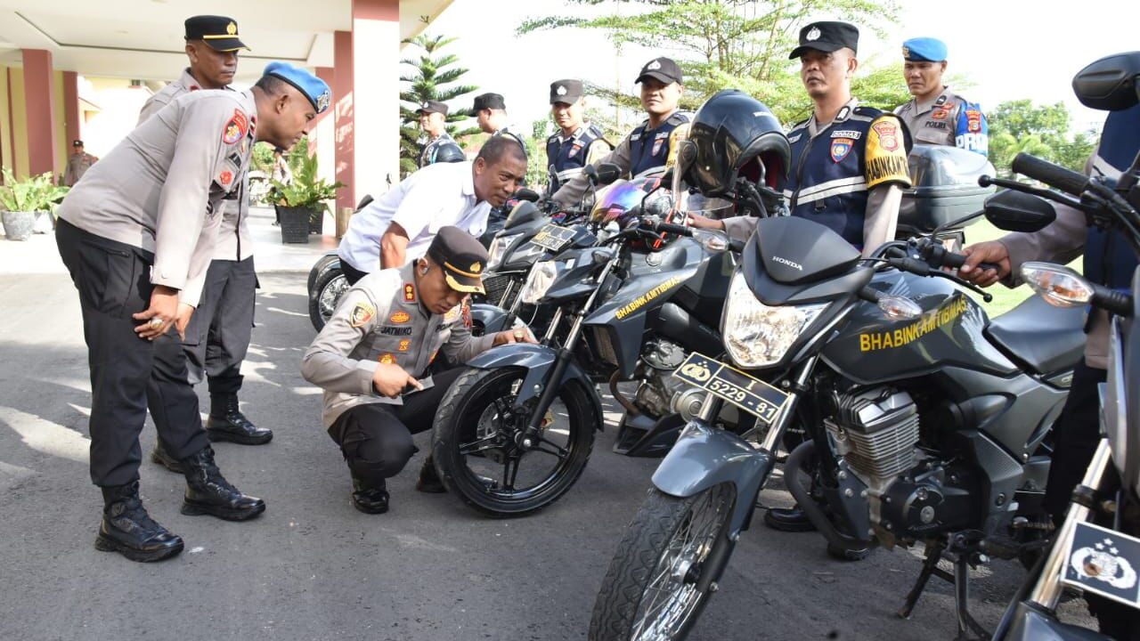 Kapolres Bireuen Cek Personil dan Kenderaan Dinas, Kesiapan Ops Patuh Seulawah 2024